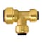 Apollo 3/4 in. x 1/2 in. x 1/2 in. Brass Push-to-Connect Reducer Tee FSBT341212 - alternate 1